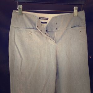 Express pants size 2R flare light gray
